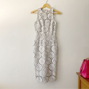 BHLDN Emmeline Dress Size 0 Silver Bridesmaid Wedding Guest Formal Retail $298